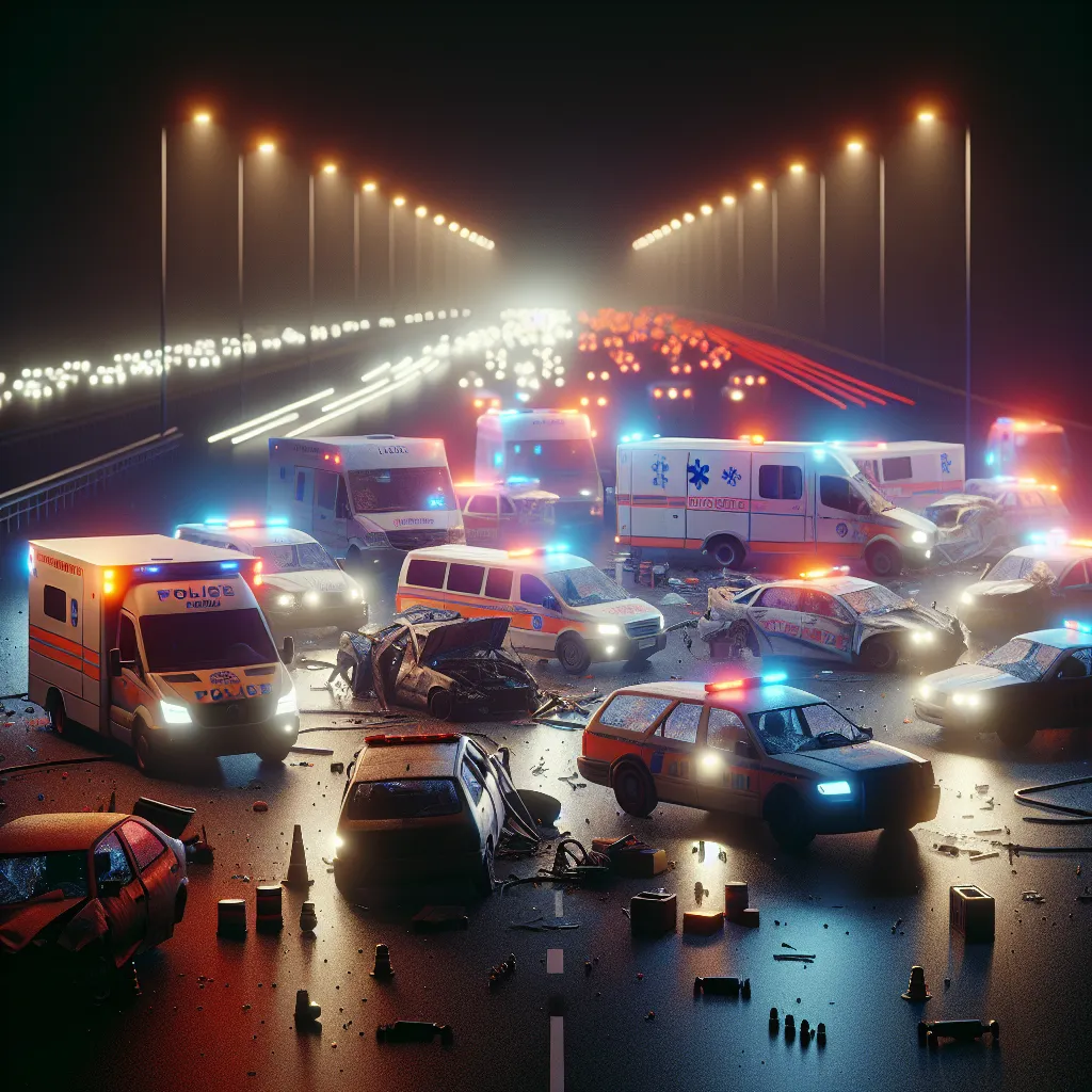 Tragiczny wypadek na autostradzie A2: cztery osoby nie żyją